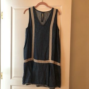 Anthropologie drop waist shift dress
